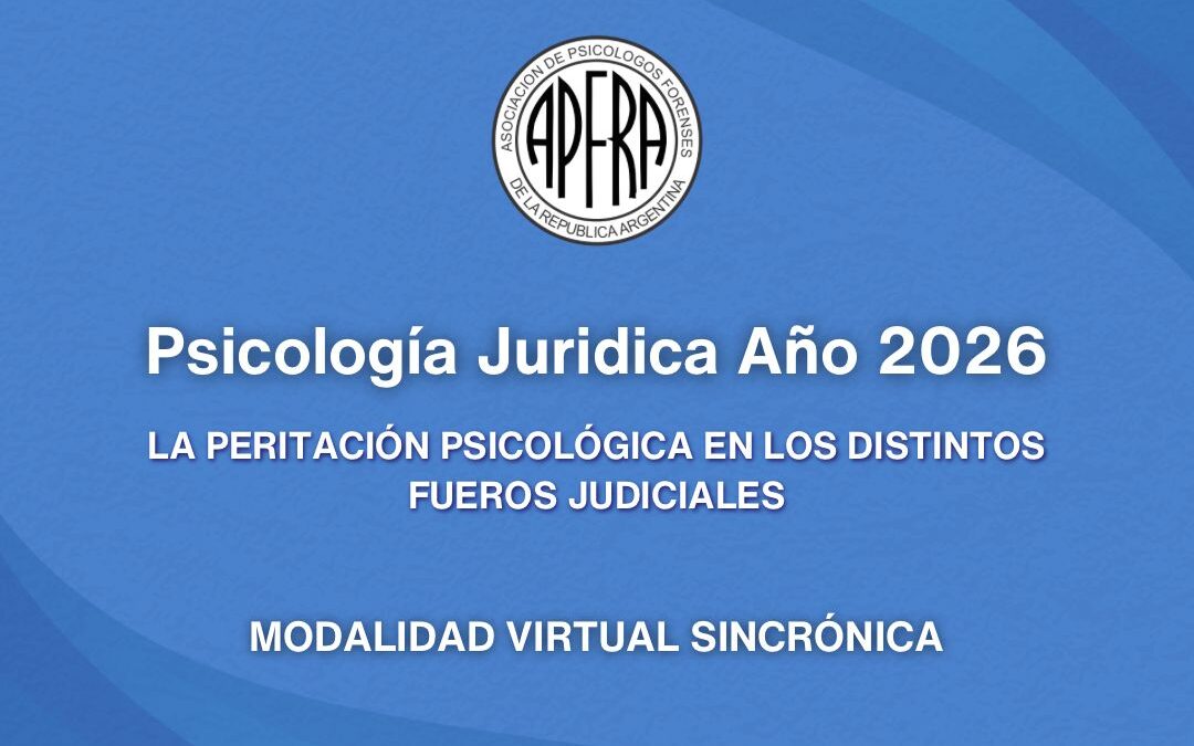 Curso Anual 2026. Peritación Psicológica